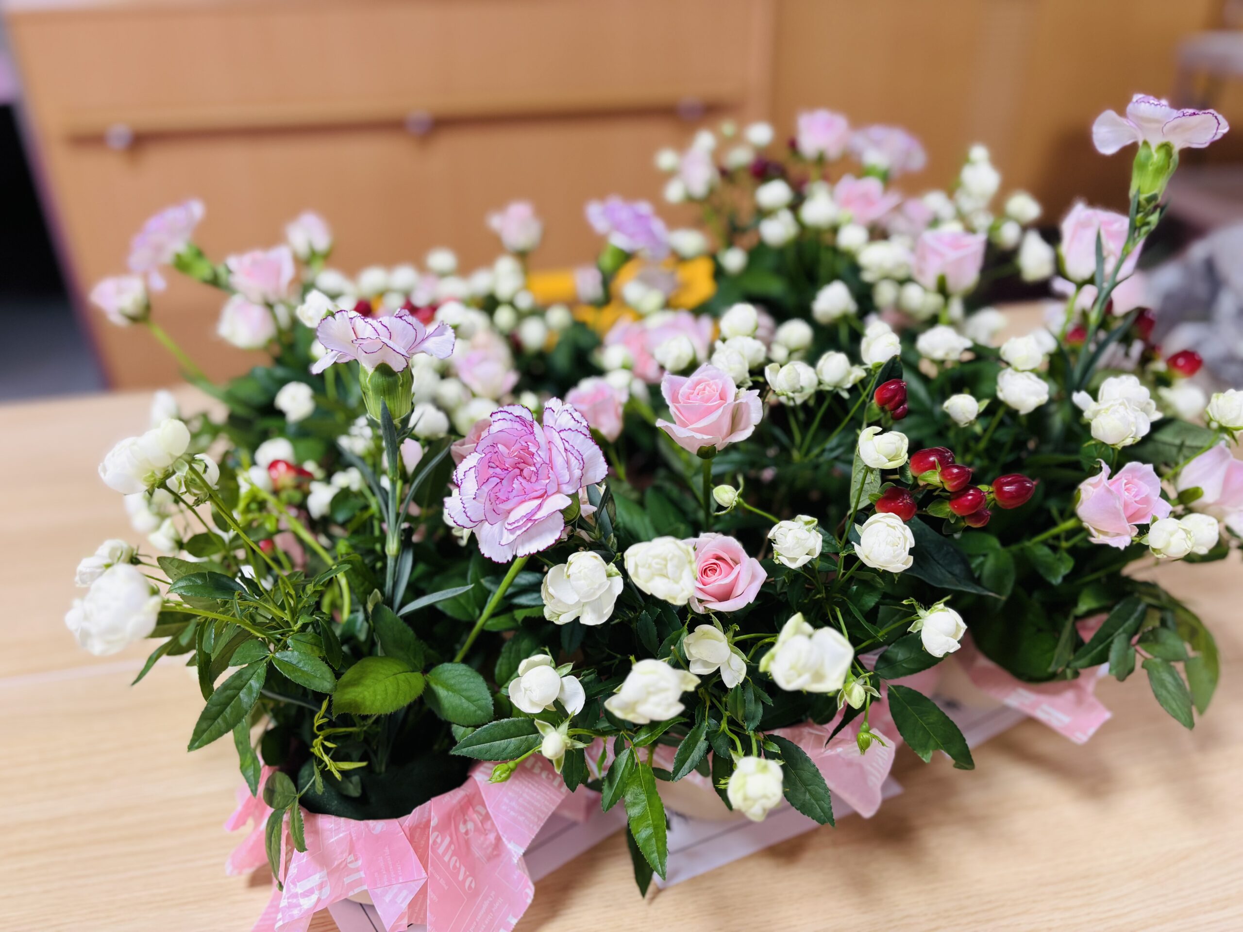 今月のフラワー教室と、シーズンクラフトイメージ